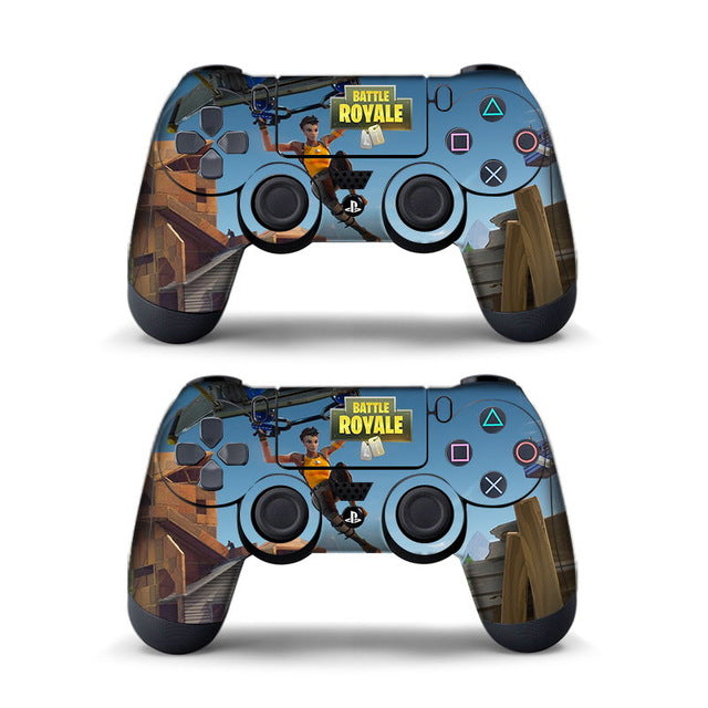 Data Frog 2Pcs For Fortress Night Sticker For Sony PlayStation4 Game Controller For PS4 Skin Stickers