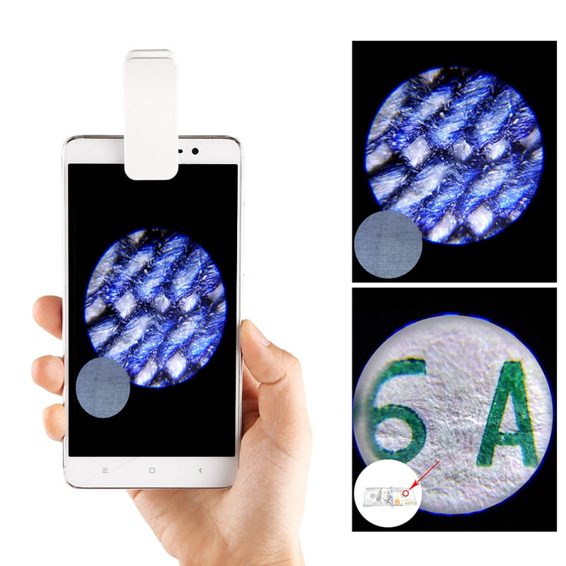 60X Optical Zoom Phone Microscope Lens Micro Phone Lens Magnifier With Clip