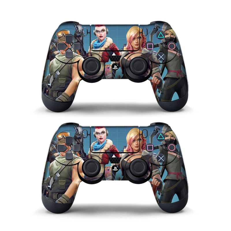 Data Frog 2Pcs For Fortress Night Sticker For Sony PlayStation4 Game Controller For PS4 Skin Stickers