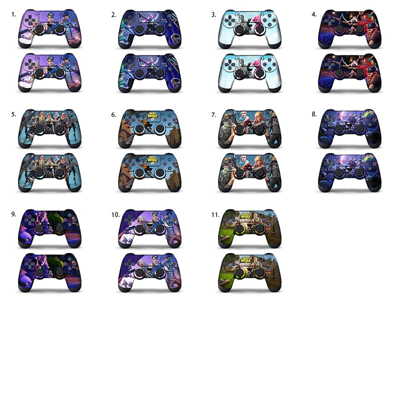 Data Frog 2Pcs For Fortress Night Sticker For Sony PlayStation4 Game Controller For PS4 Skin Stickers