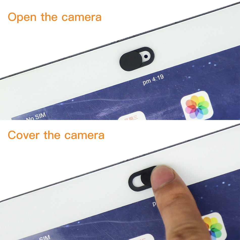 ACCEZZ WebCam Cover Shutter Magnet Slider Plastic For iPhone Web Laptop PC For iPad Tablet Camera Mobile Phone Privacy Sticker