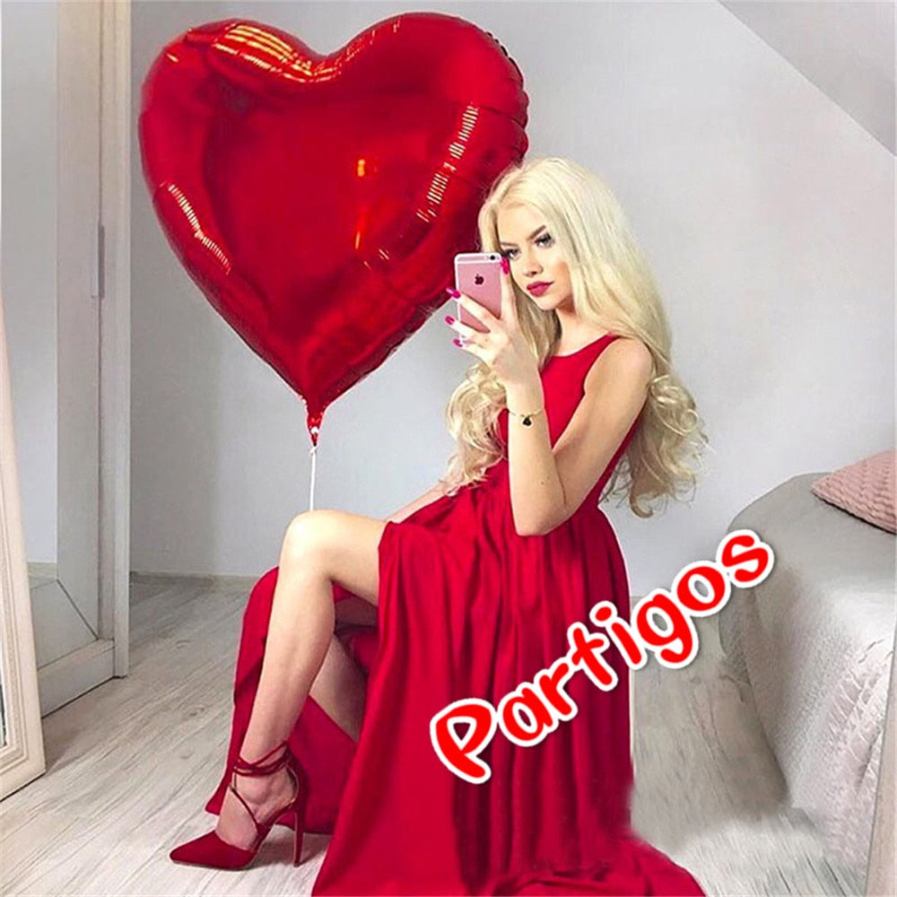 Heart balloon 75cm Red heart shape air party balloons Valentines Day wedding love decorations marriage supplies Foil balloons