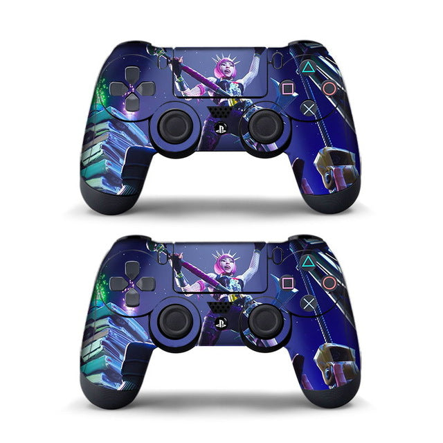 Data Frog 2Pcs For Fortress Night Sticker For Sony PlayStation4 Game Controller For PS4 Skin Stickers