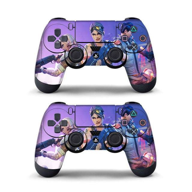 Data Frog 2Pcs For Fortress Night Sticker For Sony PlayStation4 Game Controller For PS4 Skin Stickers