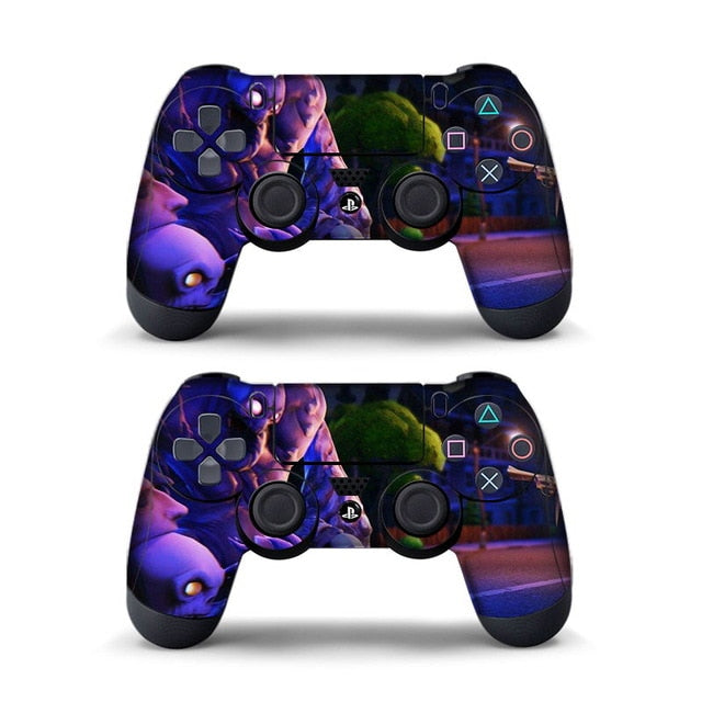 Data Frog 2Pcs For Fortress Night Sticker For Sony PlayStation4 Game Controller For PS4 Skin Stickers