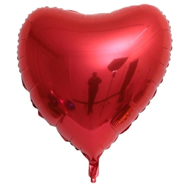 Heart balloon 75cm Red heart shape air party balloons Valentines Day wedding love decorations marriage supplies Foil balloons