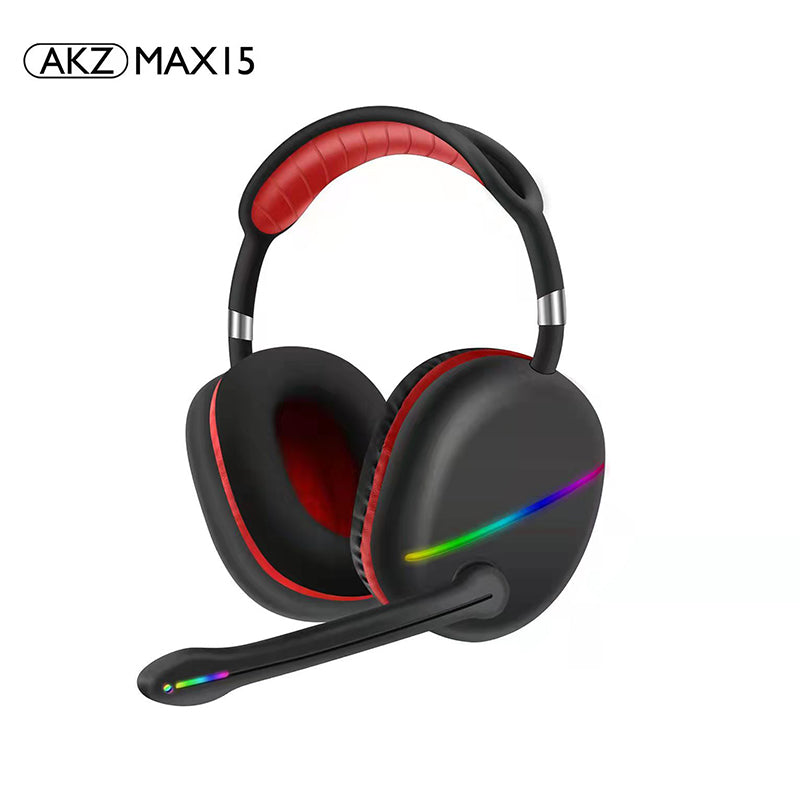 MAX15 New RGB Headset Bluetooth Headset External Microphone Subwoofer Long Battery Life Gaming Headset