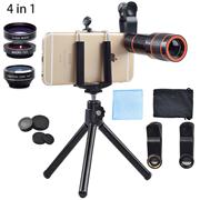 Akinger 4in1 5in1 7in1 10in1 13in1 Phone camera Lens Kit Fisheye Wide Angle macro telescope for iphone xiaomi android phone