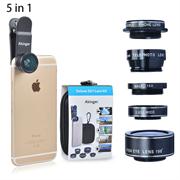 Akinger 4in1 5in1 7in1 10in1 13in1 Phone camera Lens Kit Fisheye Wide Angle macro telescope for iphone xiaomi android phone