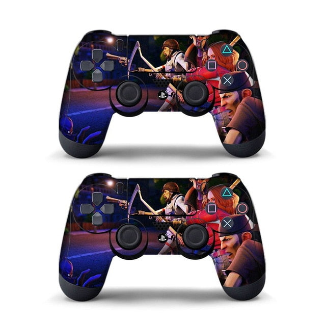 Data Frog 2Pcs For Fortress Night Sticker For Sony PlayStation4 Game Controller For PS4 Skin Stickers