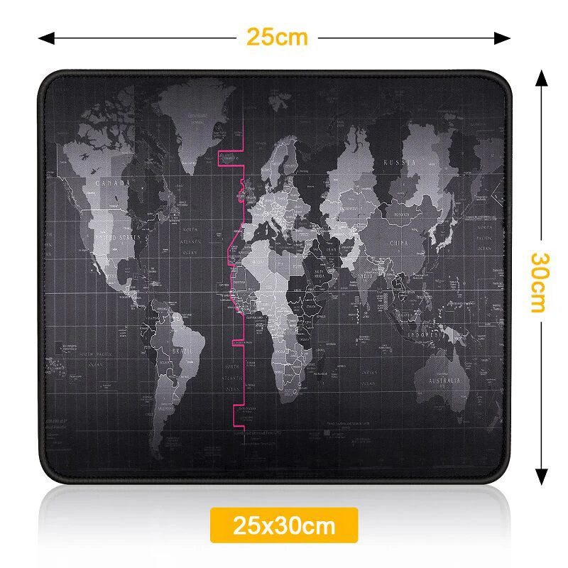 Gaming Mouse Pad Computer Mousepad Large Mouse Pad Gamer RGB World Map Big Mouse Carpet PC Desk RGB Mat