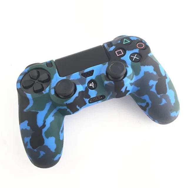 PS4 Accessories Silicone Gel Guards sleeve Skin Grips Cover Case Caps For Playstation 4 PS4 Pro Slim Durable Camouflage Camo