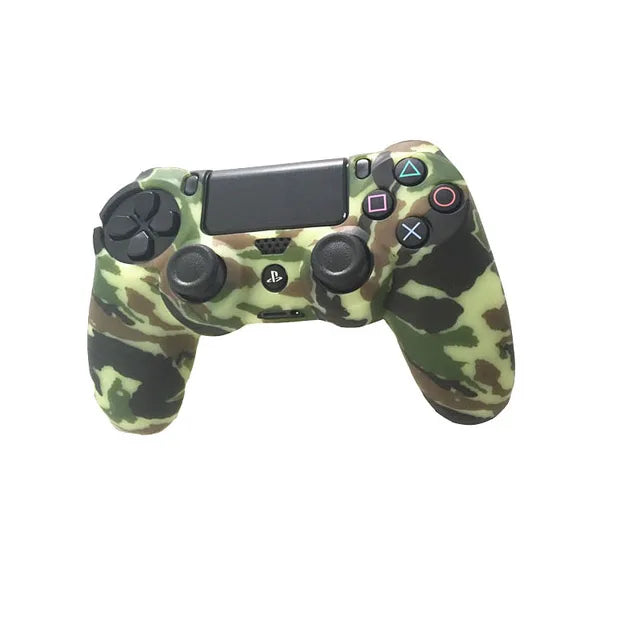 PS4 Accessories Silicone Gel Guards sleeve Skin Grips Cover Case Caps For Playstation 4 PS4 Pro Slim Durable Camouflage Camo