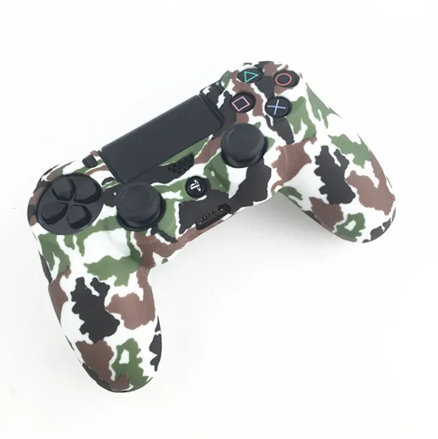 PS4 Accessories Silicone Gel Guards sleeve Skin Grips Cover Case Caps For Playstation 4 PS4 Pro Slim Durable Camouflage Camo