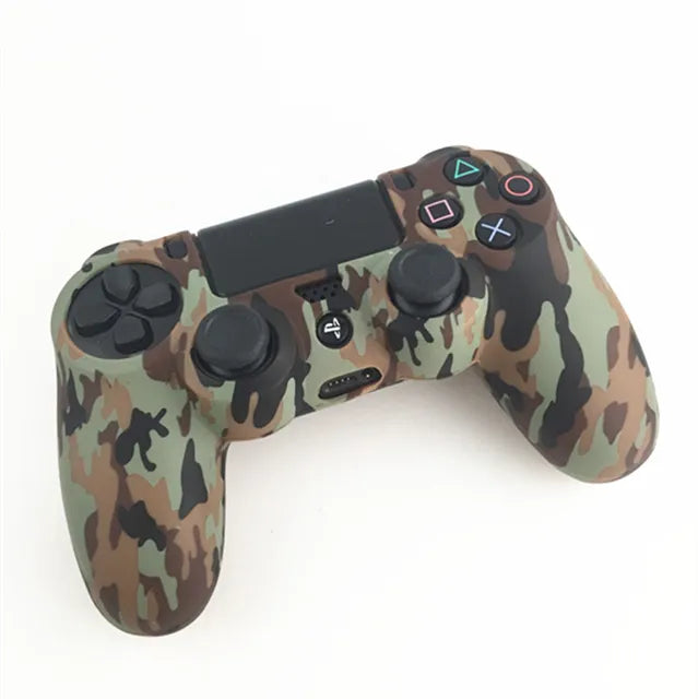 PS4 Accessories Silicone Gel Guards sleeve Skin Grips Cover Case Caps For Playstation 4 PS4 Pro Slim Durable Camouflage Camo