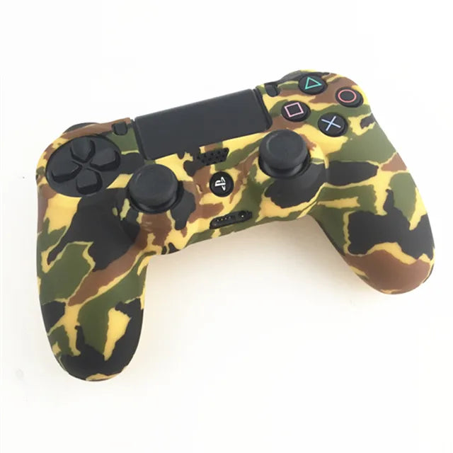 PS4 Accessories Silicone Gel Guards sleeve Skin Grips Cover Case Caps For Playstation 4 PS4 Pro Slim Durable Camouflage Camo