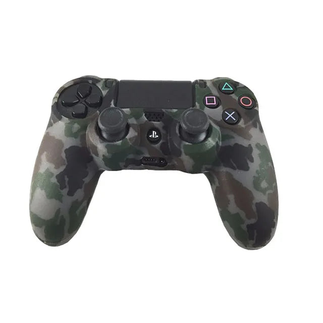 PS4 Accessories Silicone Gel Guards sleeve Skin Grips Cover Case Caps For Playstation 4 PS4 Pro Slim Durable Camouflage Camo