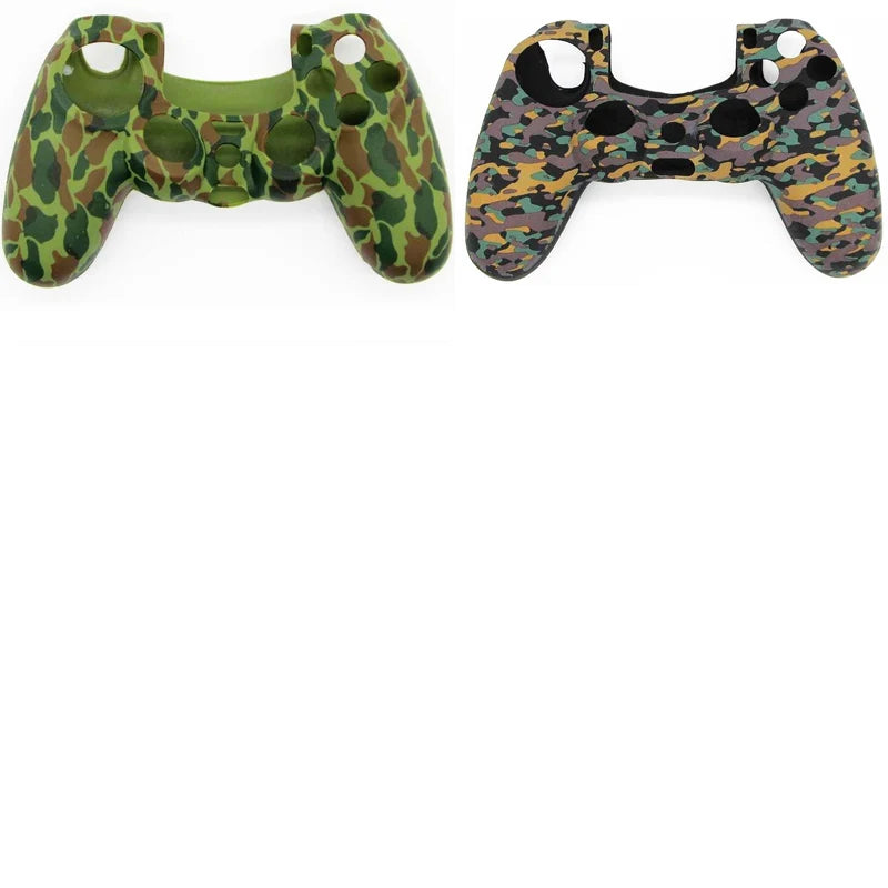 PS4 Accessories Silicone Gel Guards sleeve Skin Grips Cover Case Caps For Playstation 4 PS4 Pro Slim Durable Camouflage Camo