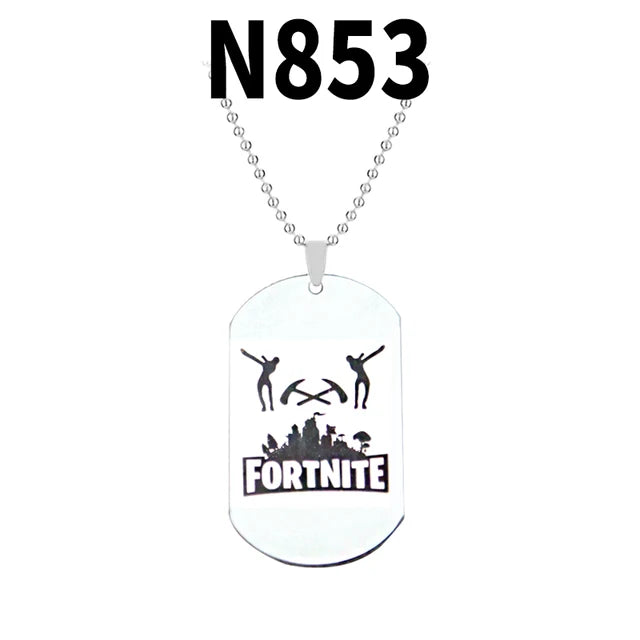 Trendy Fortress Night Necklaces & Pendants Fortnight ONLINE GAMING PS4 XBOX DOG TAG Battle Royale Necklaces