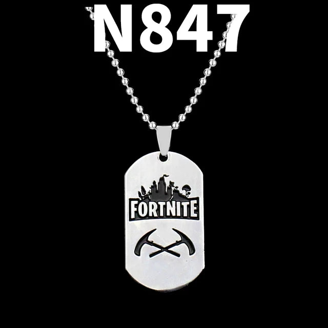 Trendy Fortress Night Necklaces & Pendants Fortnight ONLINE GAMING PS4 XBOX DOG TAG Battle Royale Necklaces