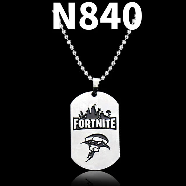 Trendy Fortress Night Necklaces & Pendants Fortnight ONLINE GAMING PS4 XBOX DOG TAG Battle Royale Necklaces