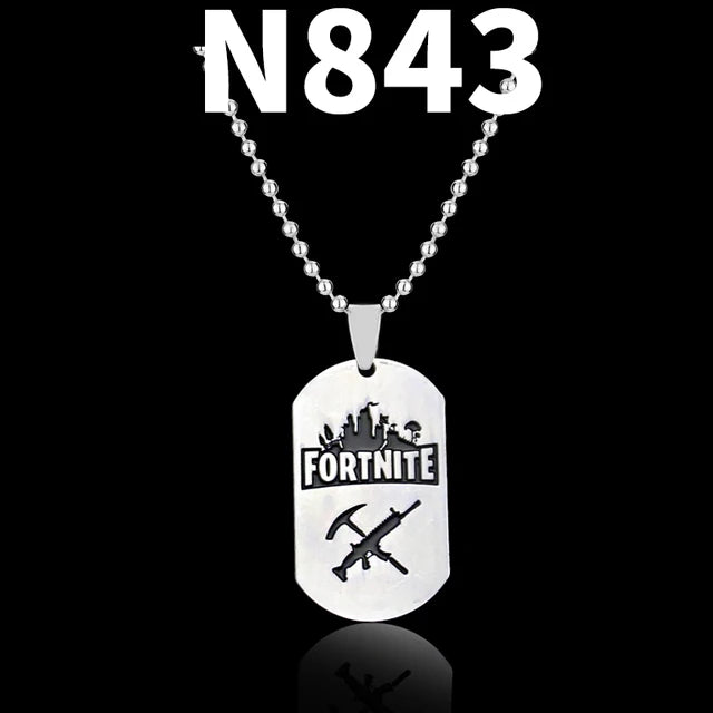 Trendy Fortress Night Necklaces & Pendants Fortnight ONLINE GAMING PS4 XBOX DOG TAG Battle Royale Necklaces