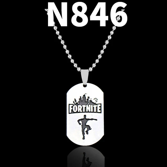 Trendy Fortress Night Necklaces & Pendants Fortnight ONLINE GAMING PS4 XBOX DOG TAG Battle Royale Necklaces