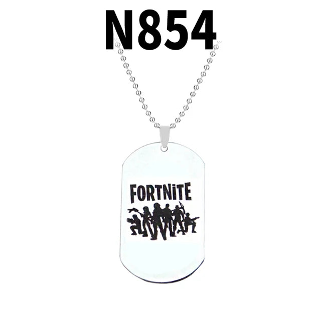 Trendy Fortress Night Necklaces & Pendants Fortnight ONLINE GAMING PS4 XBOX DOG TAG Battle Royale Necklaces