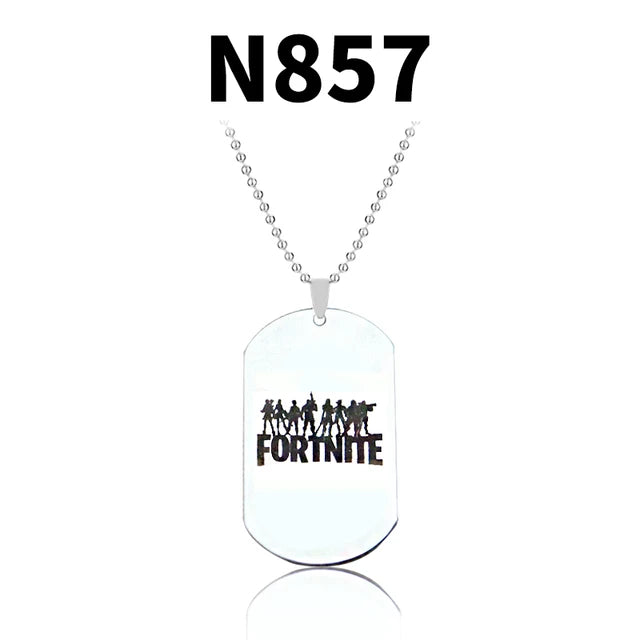 Trendy Fortress Night Necklaces & Pendants Fortnight ONLINE GAMING PS4 XBOX DOG TAG Battle Royale Necklaces