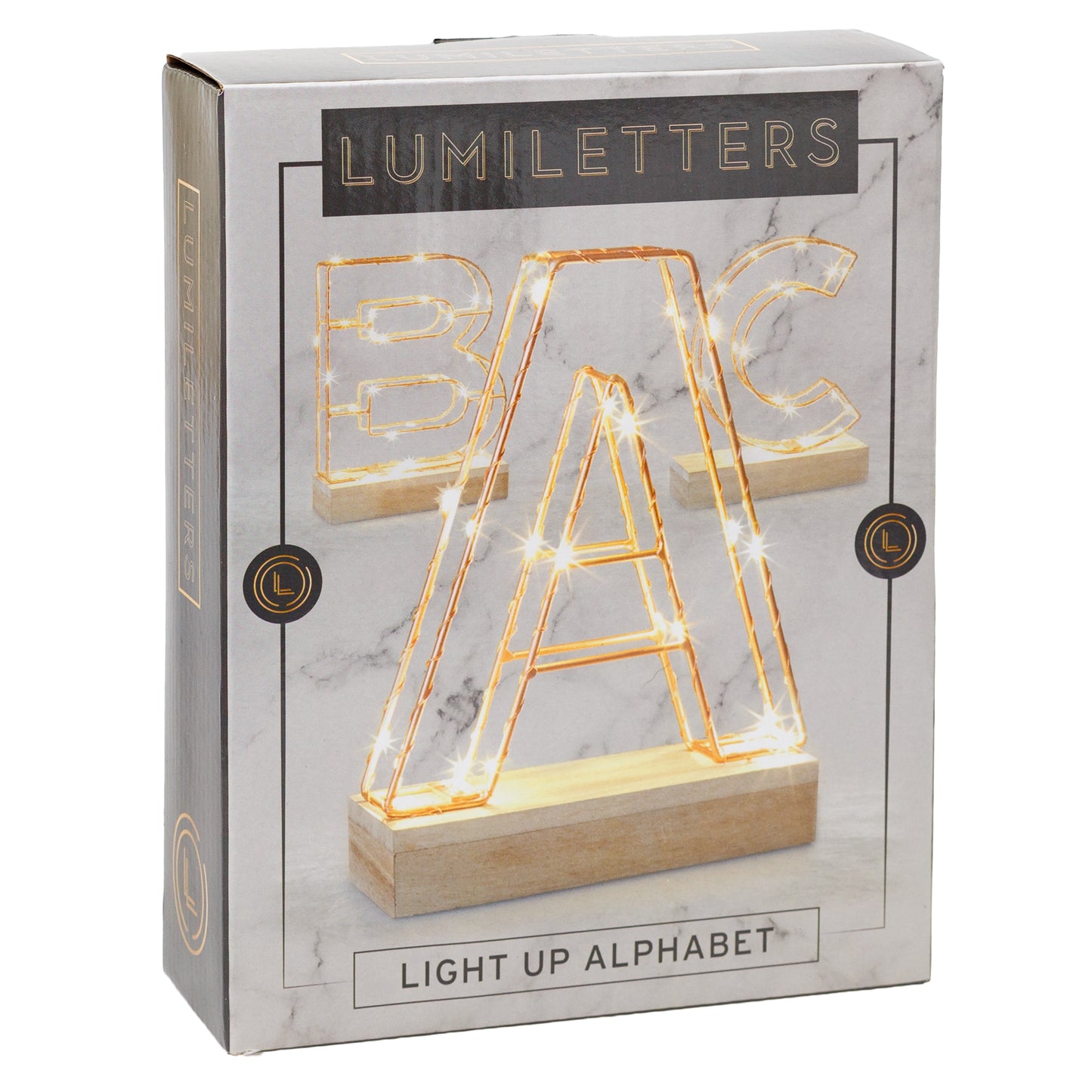 Light Up Letter A Wire Frame Copper Rose Gold Alphabet Light